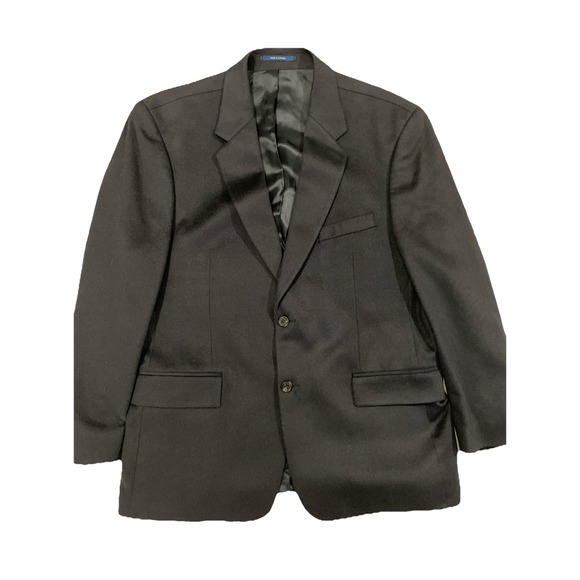 Ralph Ralph‎ Lauren 100% Cashmere 44R Navy Blue Blazer Sort Coat - Picture 1 of 10